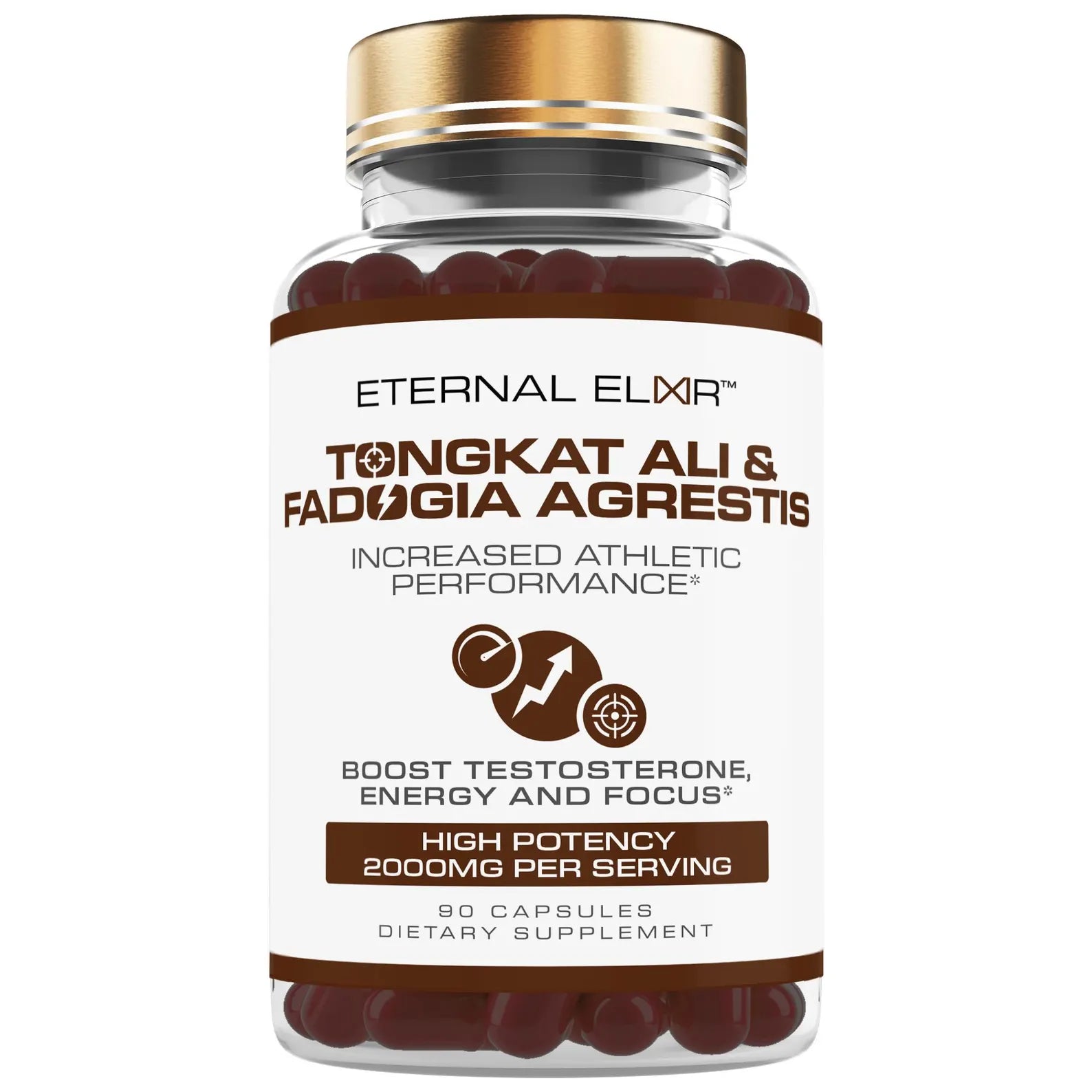 Fadogia Agrestis 1500mg + Tongkat Ali 500mg + Black Pepper Extract 10mg